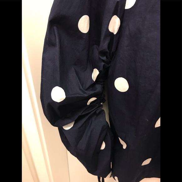 ❤️Max jeans navy white dot Shirt S - Picture 2 of 2